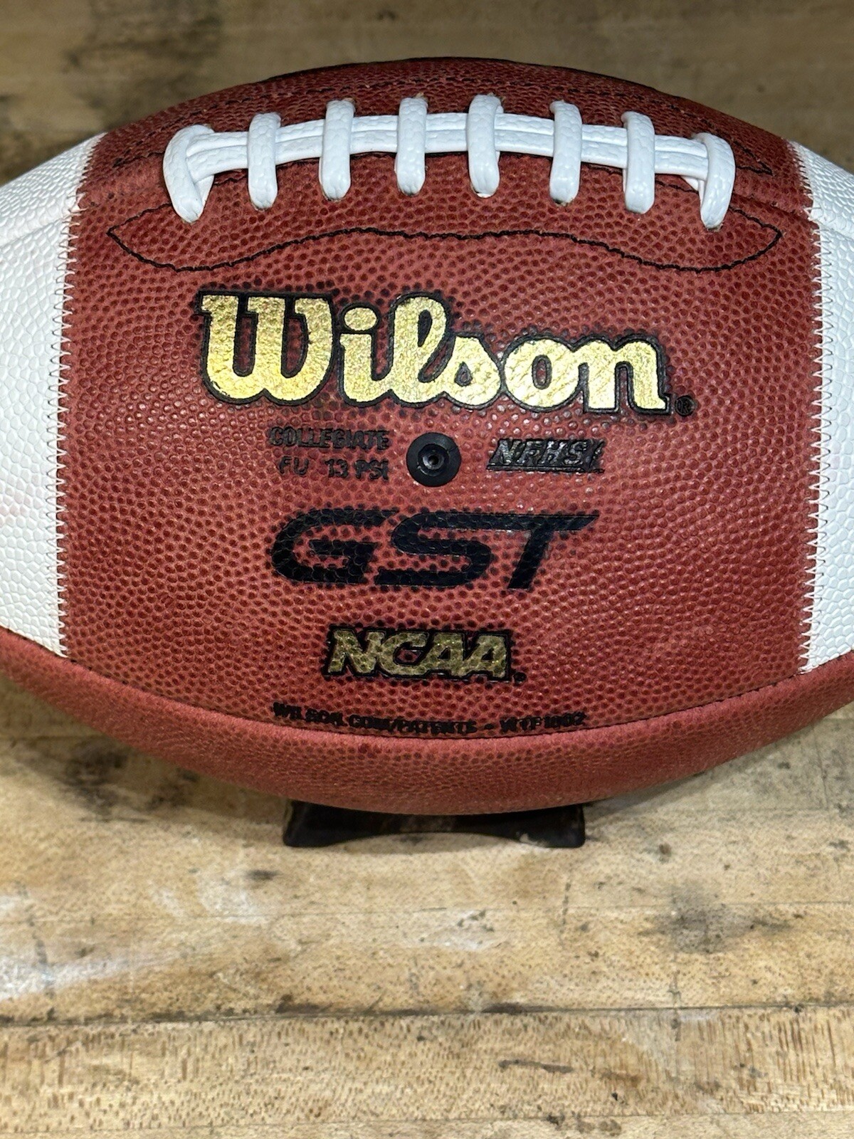 Wilson GST Full-Size Red NFL Panel Color Leather NFHS / NCAA Football - NEW