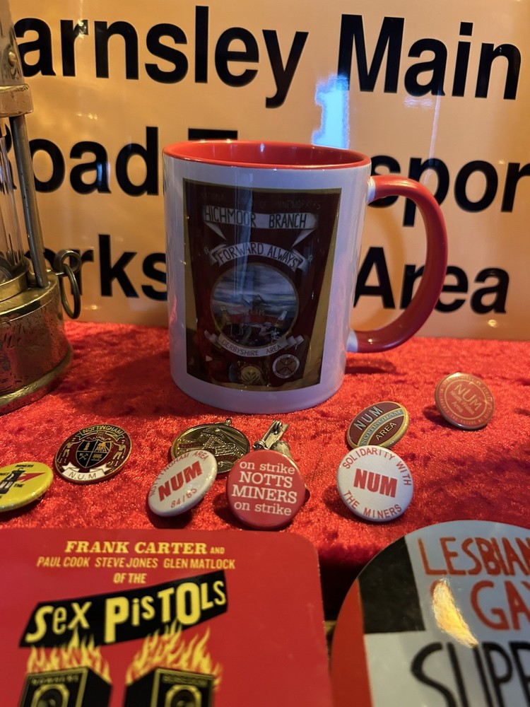 Highmoor Colliery Banner NUM China Mug