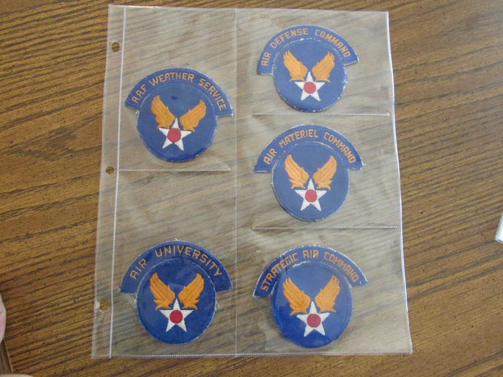 WW2 AAF 15 different Tab set Army Air Force patch lot collection