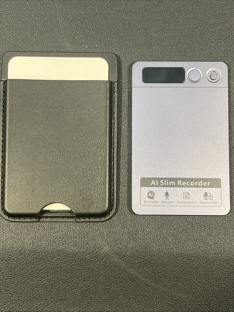 AI-Powered Slim Voice Recorder, Note-Taking, Transcription MagSafe Case