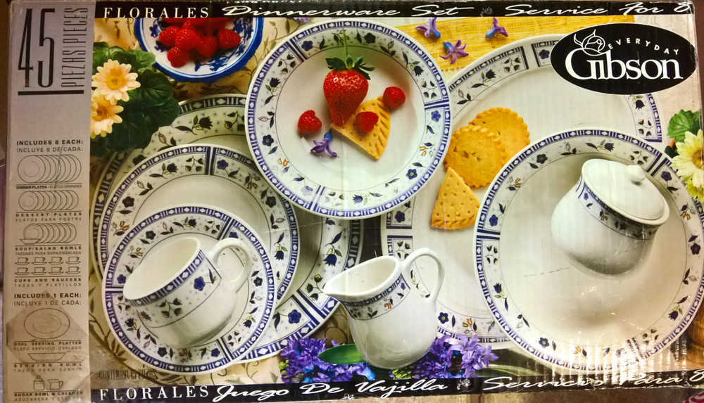 Everyday Gibson - Florales Dinnerware - 45 Piece Set