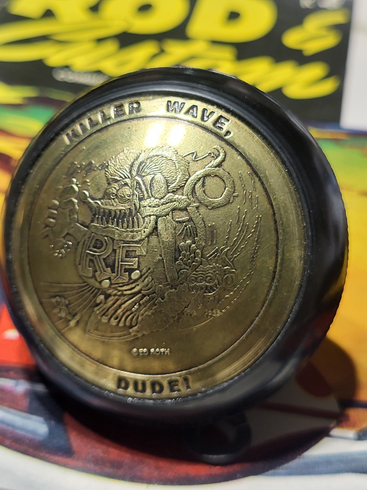 RAT FINK SHIFT knob HOTROD RATROD SCTA TROG ED BIG DADDY ROTH BARRIS CHOPPER