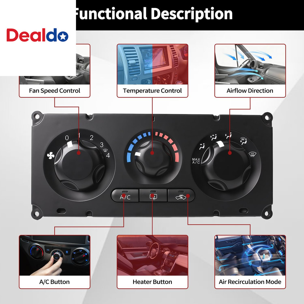 HVAC Control Module Climate Control Module Compatible with Nissan Frontier D40 2