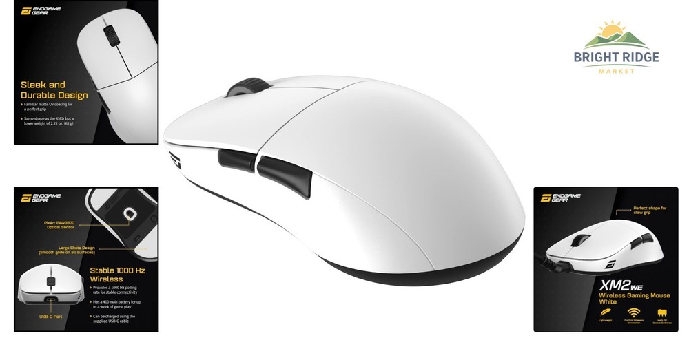 Programmable Wireless Mouse with High Sensitivity and Week-Long Battery Life