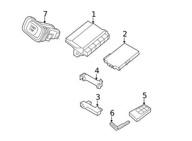 Genuine Volvo Keyless Entry Transmitter 30659637