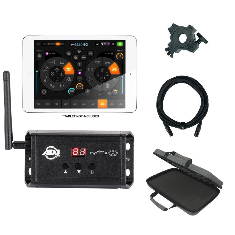 ADJ myDMX Go Wireless Lighting App Control System Package