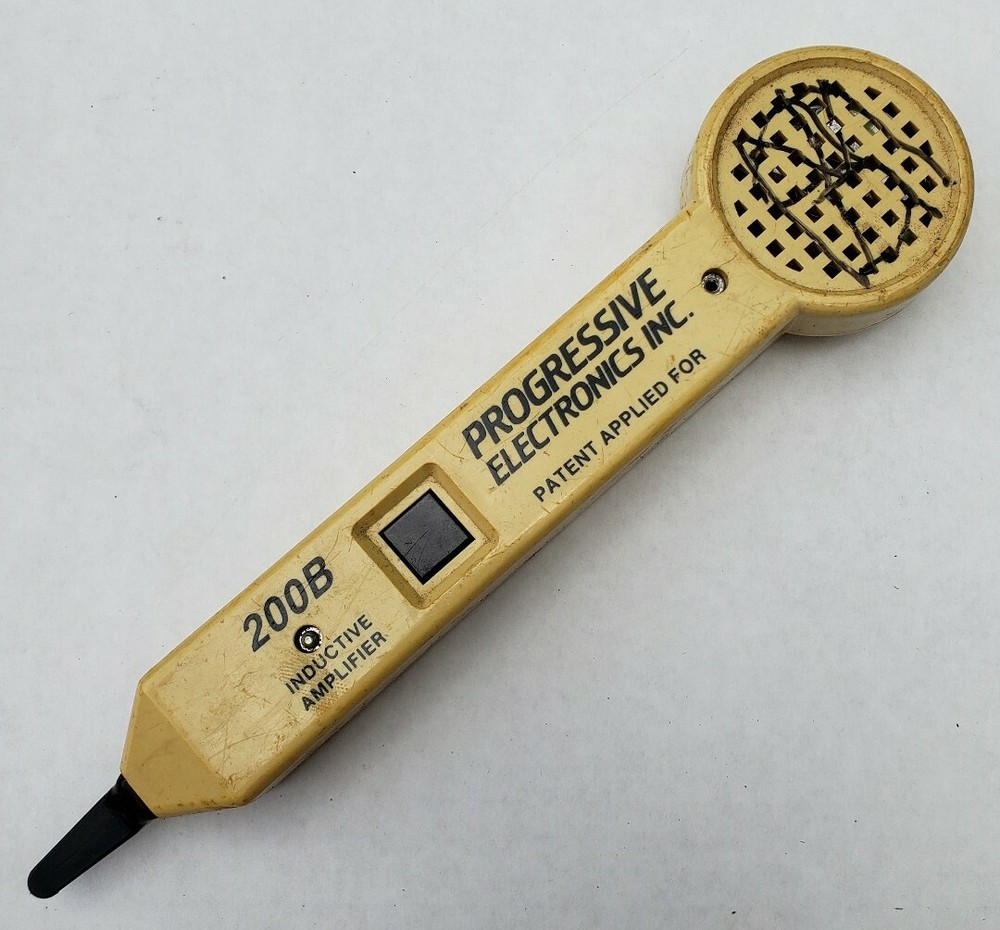 Progressive Electronics 200B Inductive Amplifier & Bell System Tracer + Holster