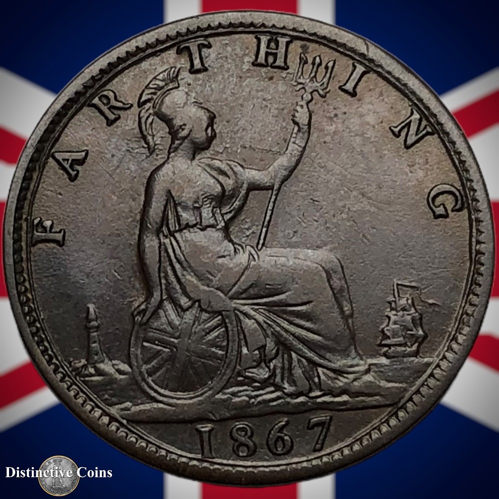 Great Britain 1867 Farthing 1/4d GB3601