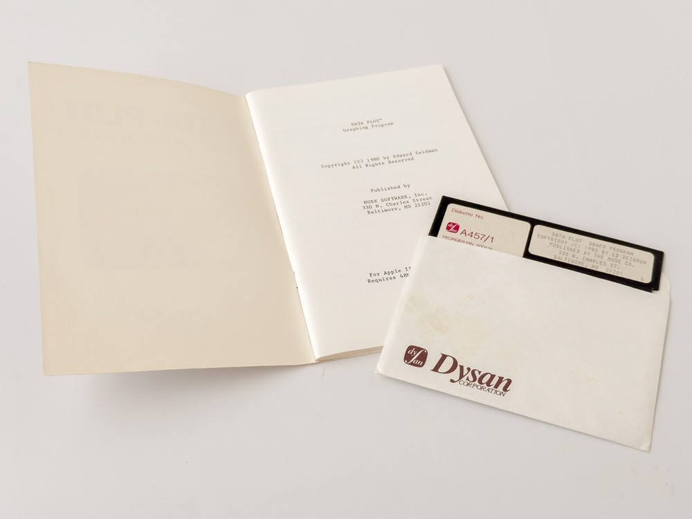 Data-Plot Graph Program - MUSE Software (The MUSE Co.) - 1980 / Apple II