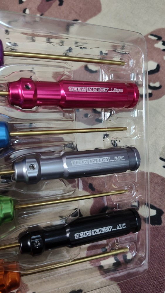 RC tools, hex drivers, camber gauge