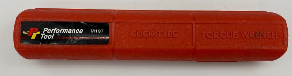 Performance Tool M197 3/8" Drive Click Type Torque Wrench with Case – Adjustable
