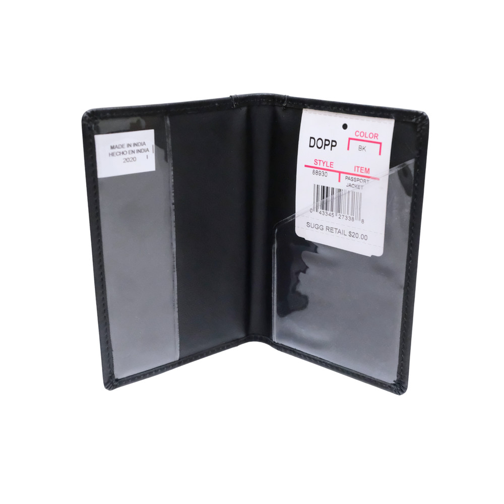 DOPP Passport Jacket Cowhide Leather Secure RFID Lining