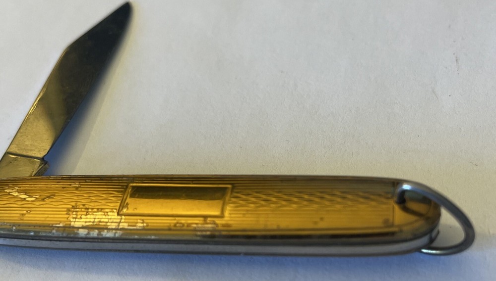 VINTAGE COLONIAL GOLD POCKET KNIFE