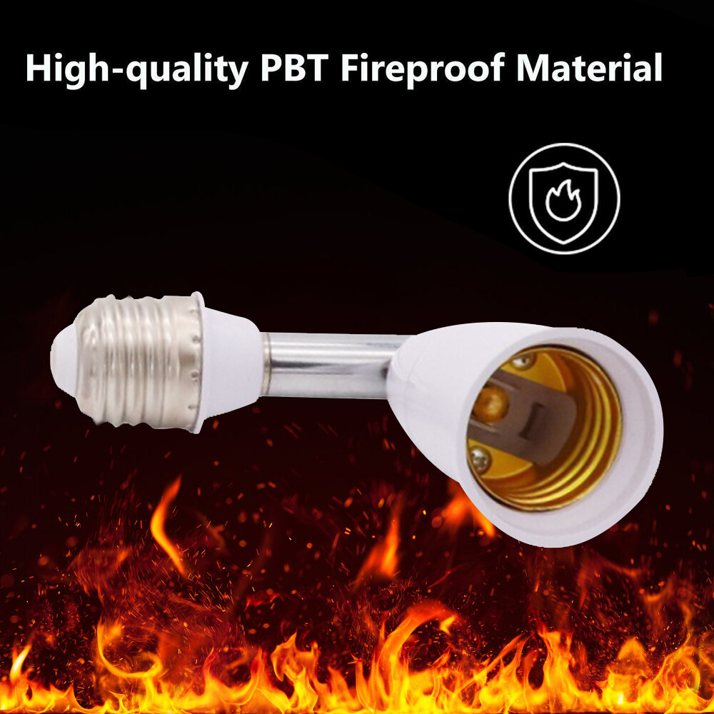 4 Pack E26/E27 Light Socket Extender 4.5 Inch Extension Adjustable Vertical 90°