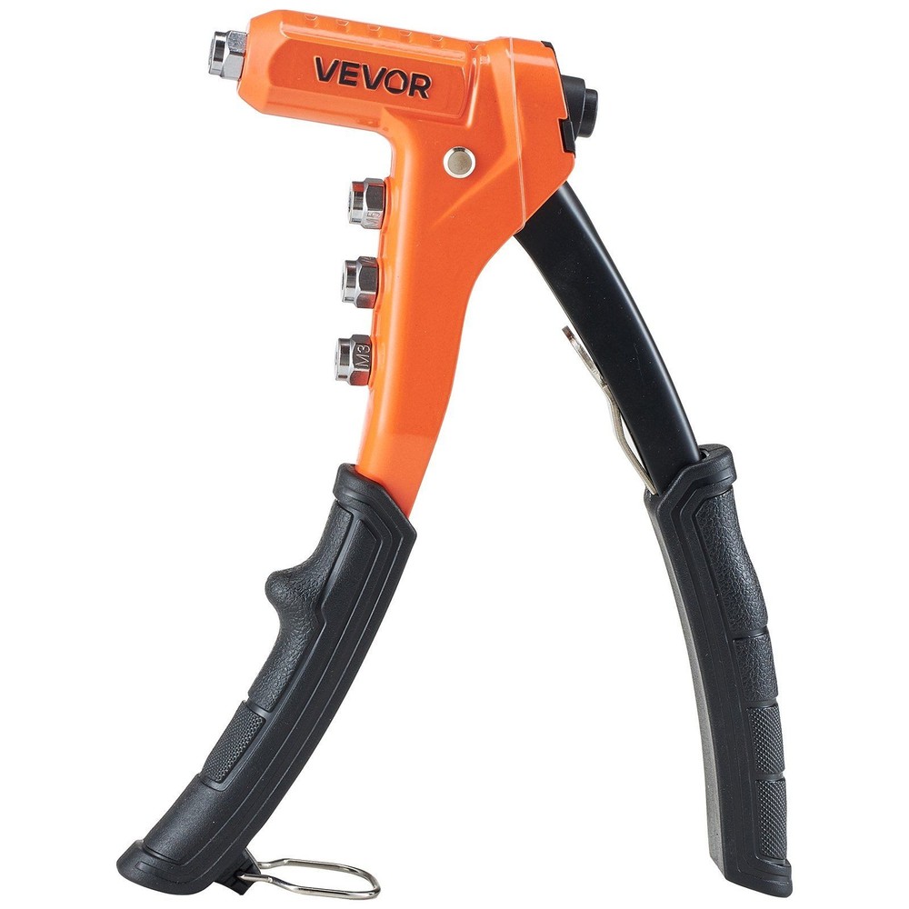 9-Inch Durable Rivet Nut Installer with 8 Mandrels, 80 Nuts, Step Drill, Case
