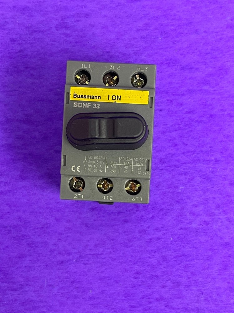 Bussmann BDNF32 General Purpose Switch 40A 3P 600VAC