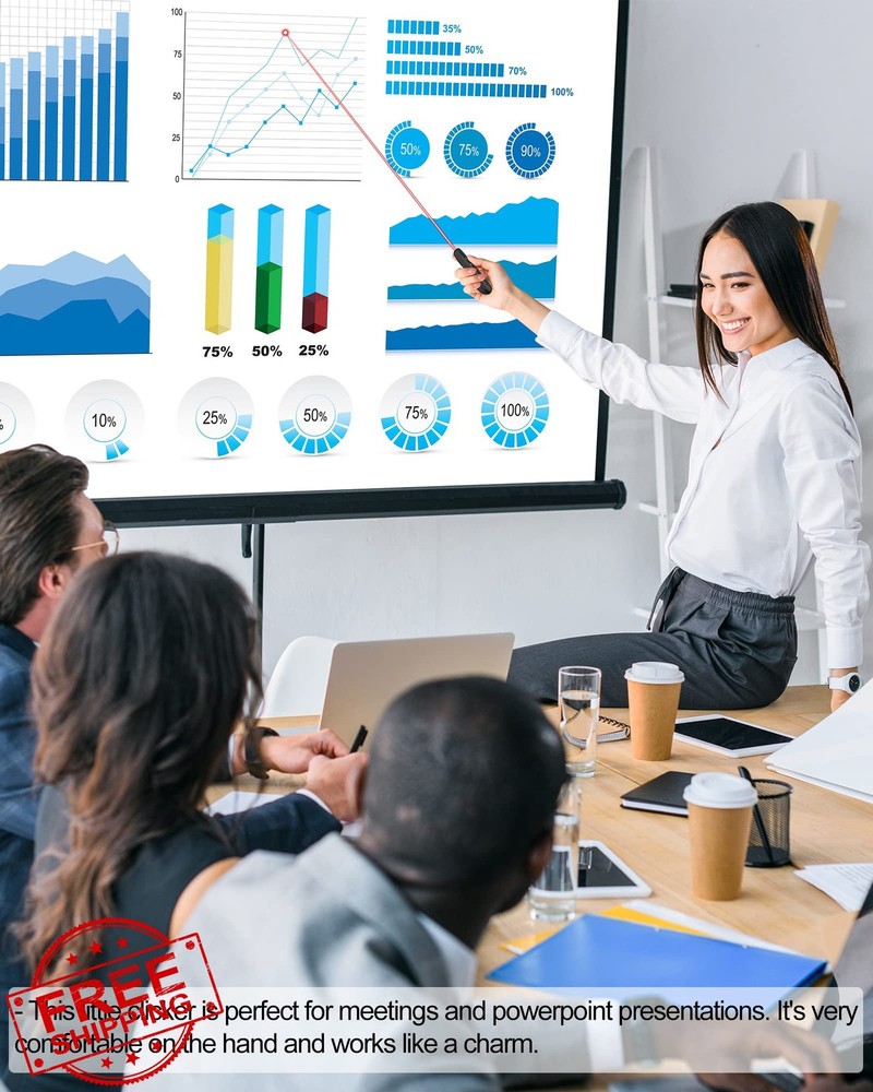 2pk USB-C PowerPoint Clicker Wireless Presenter Remote