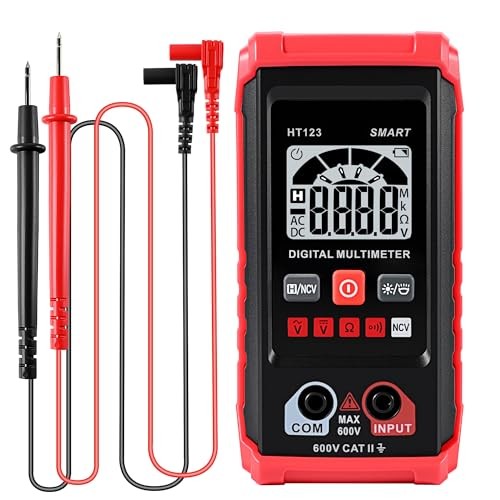 HT123 Digital Multimeter - Automatic AC DC Voltmeter - Non-Contact Voltage