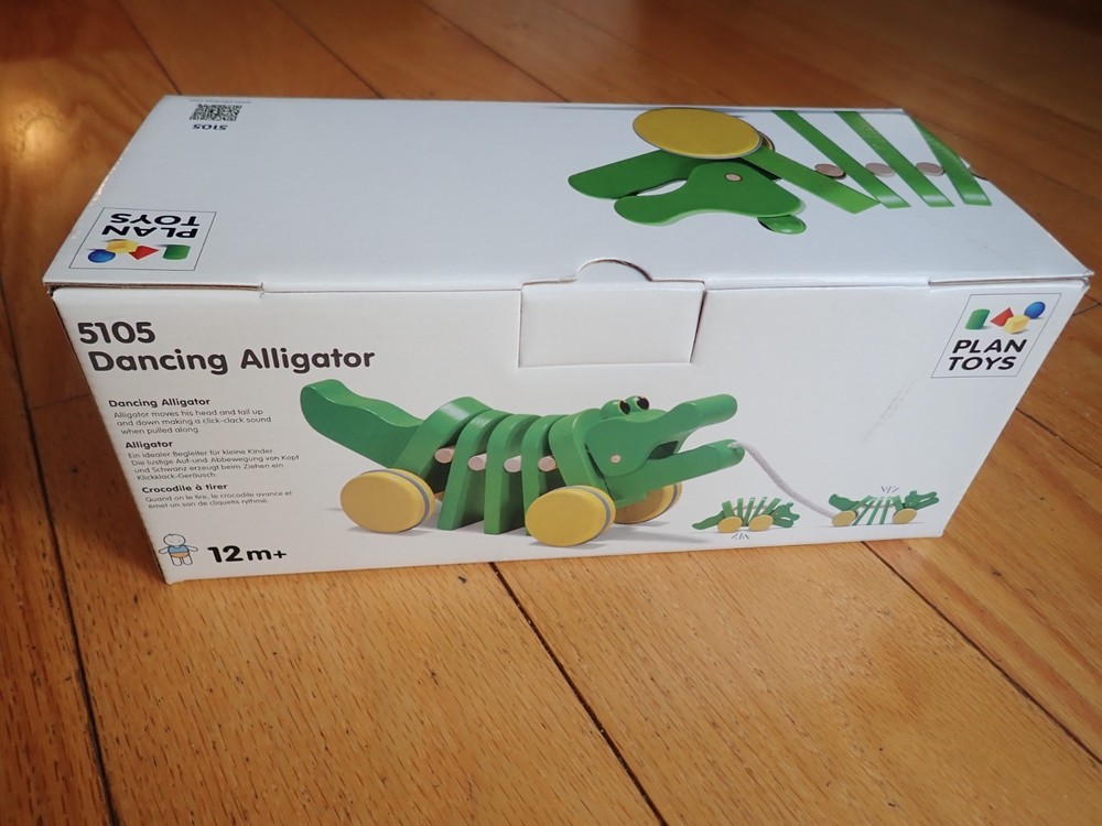 Plan Toys Dancing Alligator Push & Pull Toy