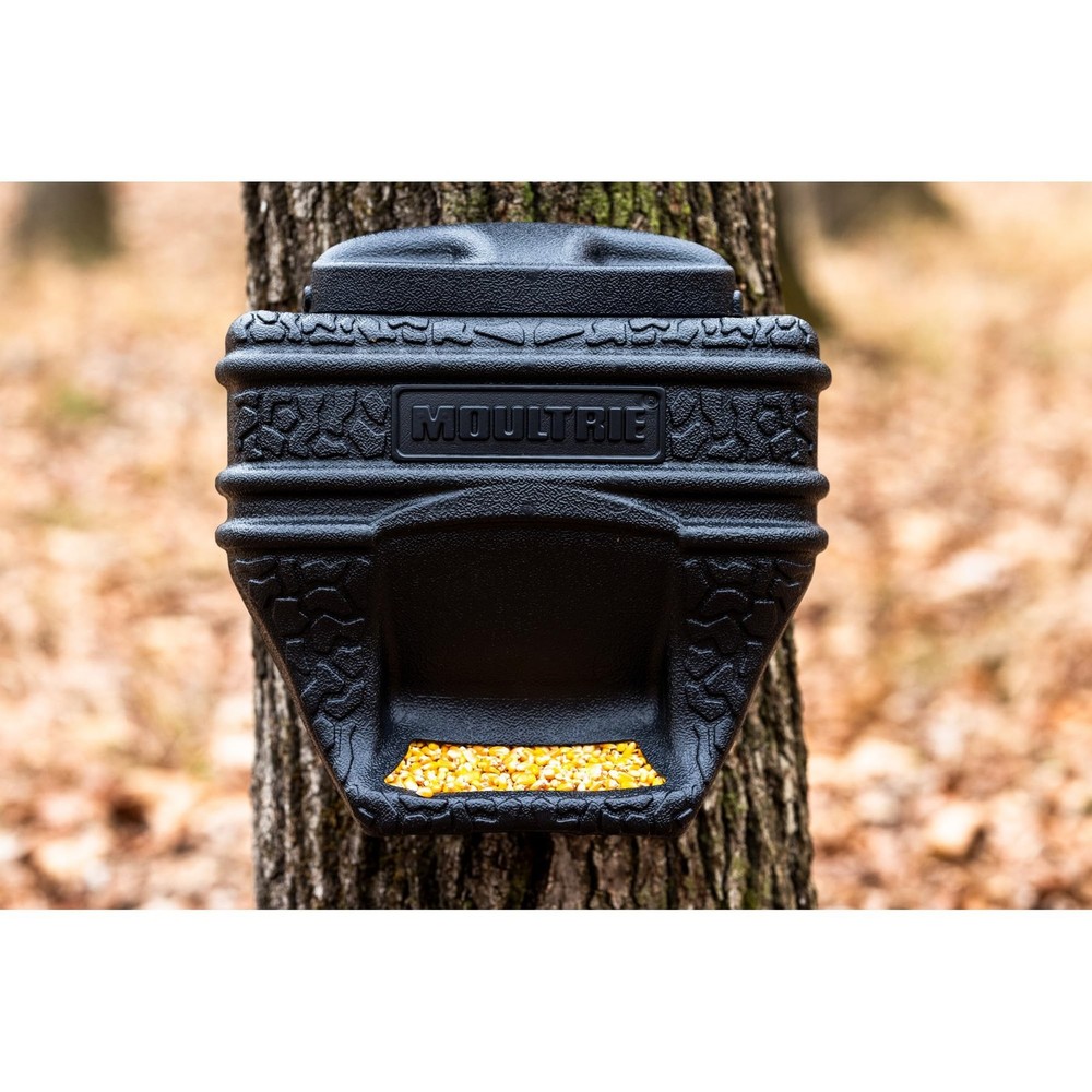 Moultrie Feed Bin - Gravity-Fed 6-Gallon Feed Bin - Easy Tree/Post Mount -40 ...