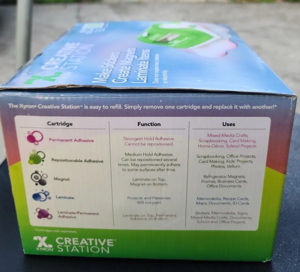 XYRON 5" Creative Station Sticker Laminator, Label, & Magnet Maker Machine