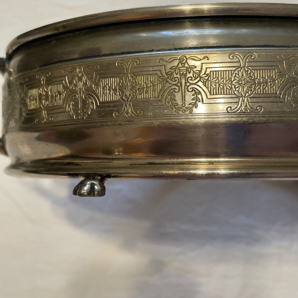 Sliver Plated Footed Oval Casserole Holder
