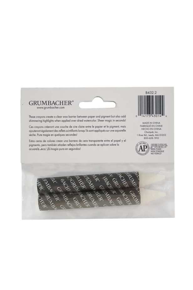 Grumbacher Resist Sticks, 2 Pack White