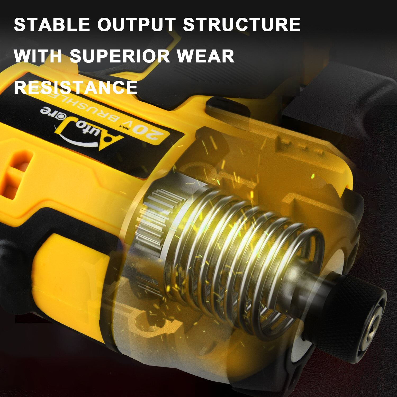 Brushless Cordless Impact Driver,for Dewalt 20V Max Battery,1/4" Compact,4 Speed