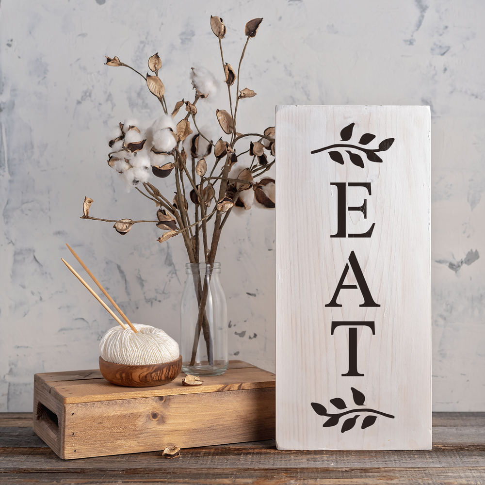 Eat Branches Stencil - Durable & Reusable Mylar Stencils