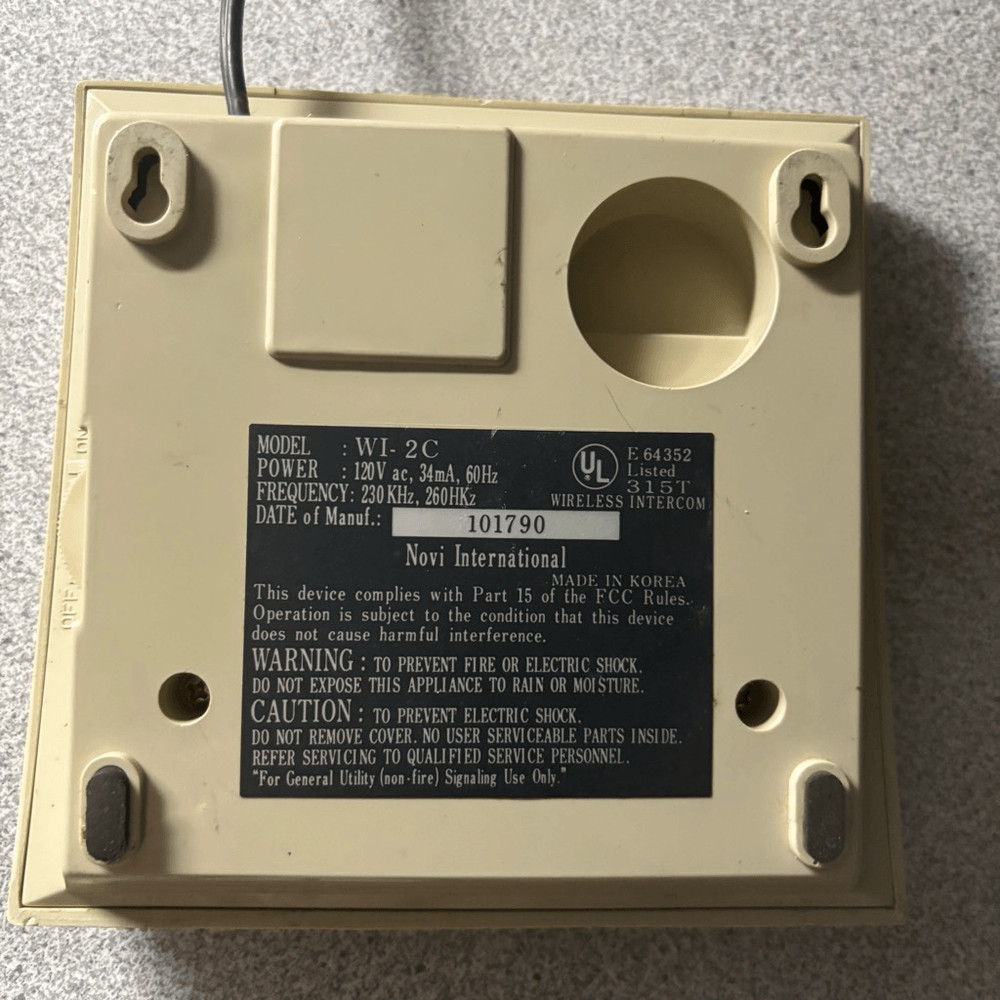 Command Wireless Intercom Model WI-2C *Works*