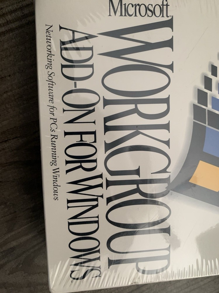 Microsoft Workgroup Add-on For Windows Version 3.11 Network Software New 1993