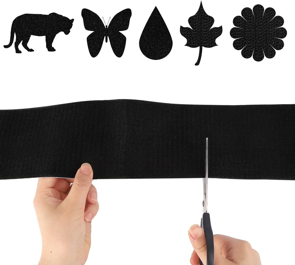 Compact 4 Inch x 9 Feet Hook and Loop Strips - Perfect for Easy Organization