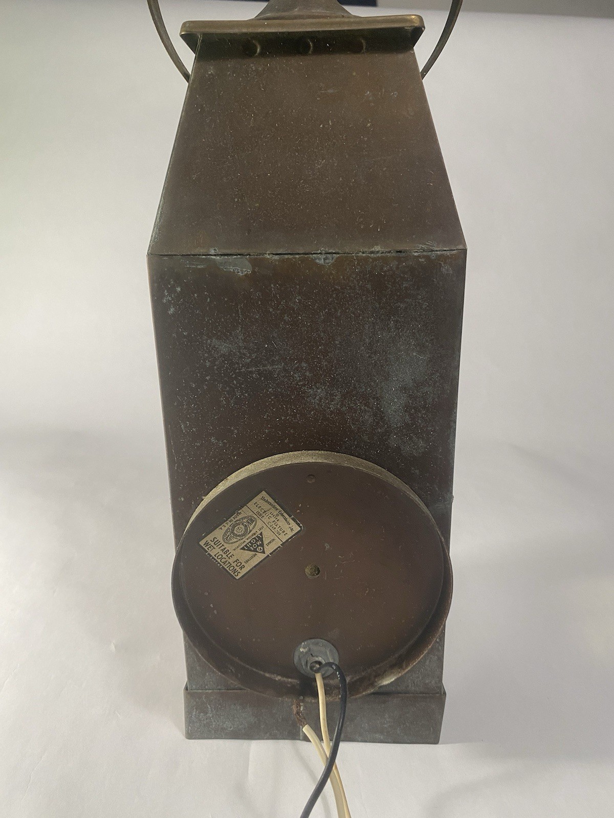 VTG Thomas Industries MOE LIGHT Wall Lantern Copper Patina Outdoor Rustic