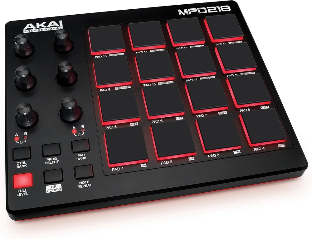 MPD218 - USB MIDI Controller with 16 MPC Drum Pads,6 Assignable Knobs