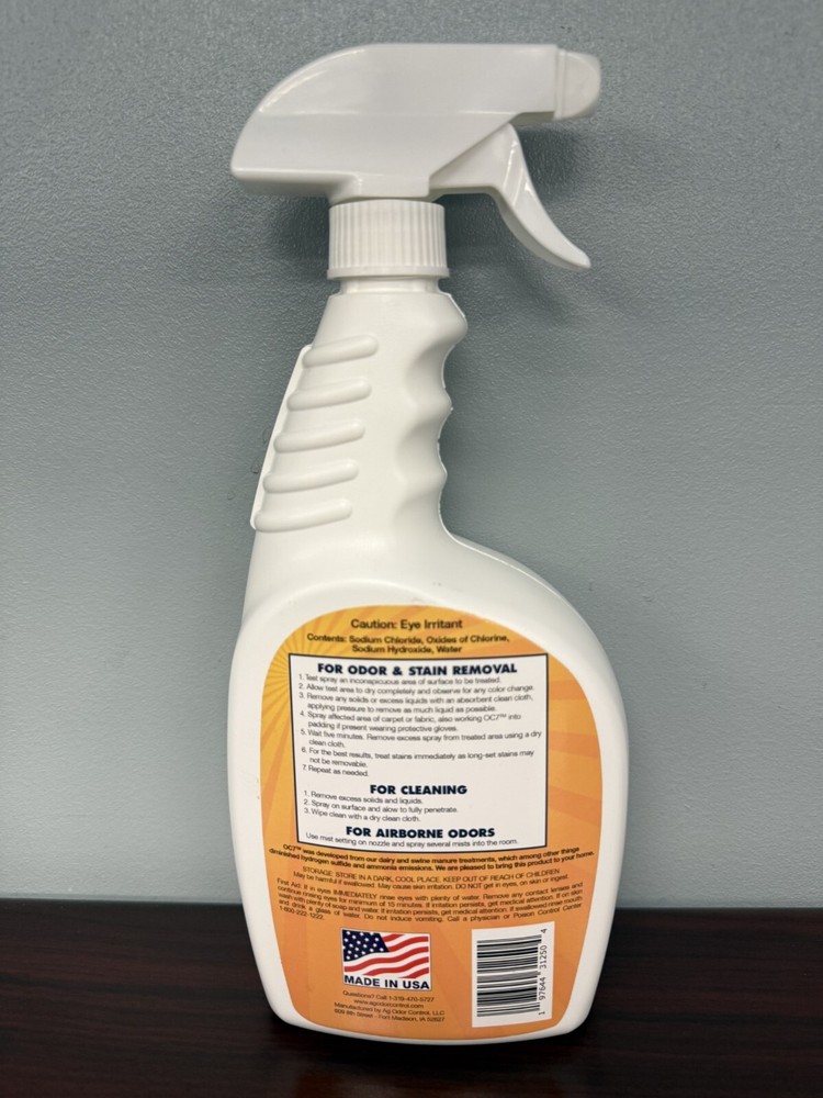 OC7 Odor Control, deodorizer, stain remover, and general cleaner