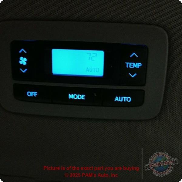 Used A/C Selector Switch fits: 2017 Toyota Sienna automatic temperature control