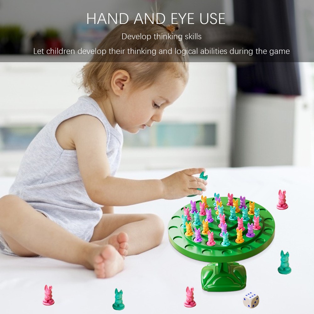 Balancing Game Children Interactive Balance Tree Bunny Counting Toys For Kid