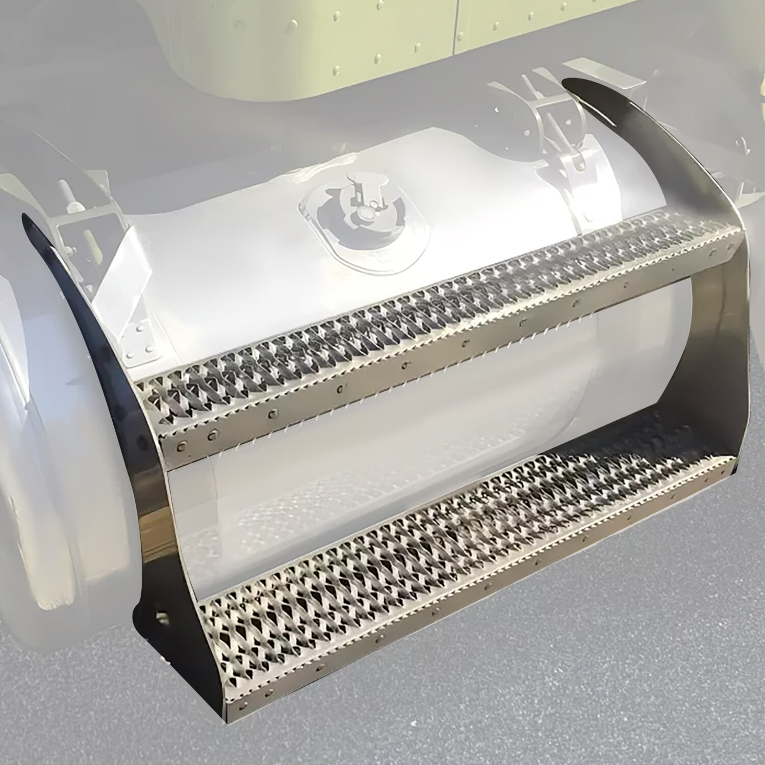 26" Fuel Tank Step Support Bracket Kit Heavy Duty Top Bottom For Peterbilt 379