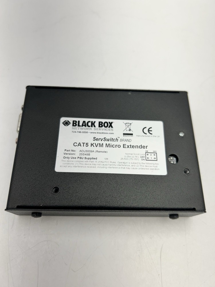 Black Box ServSwitch ACU3009A CAT5 KVM Micro Remote Module ONLY