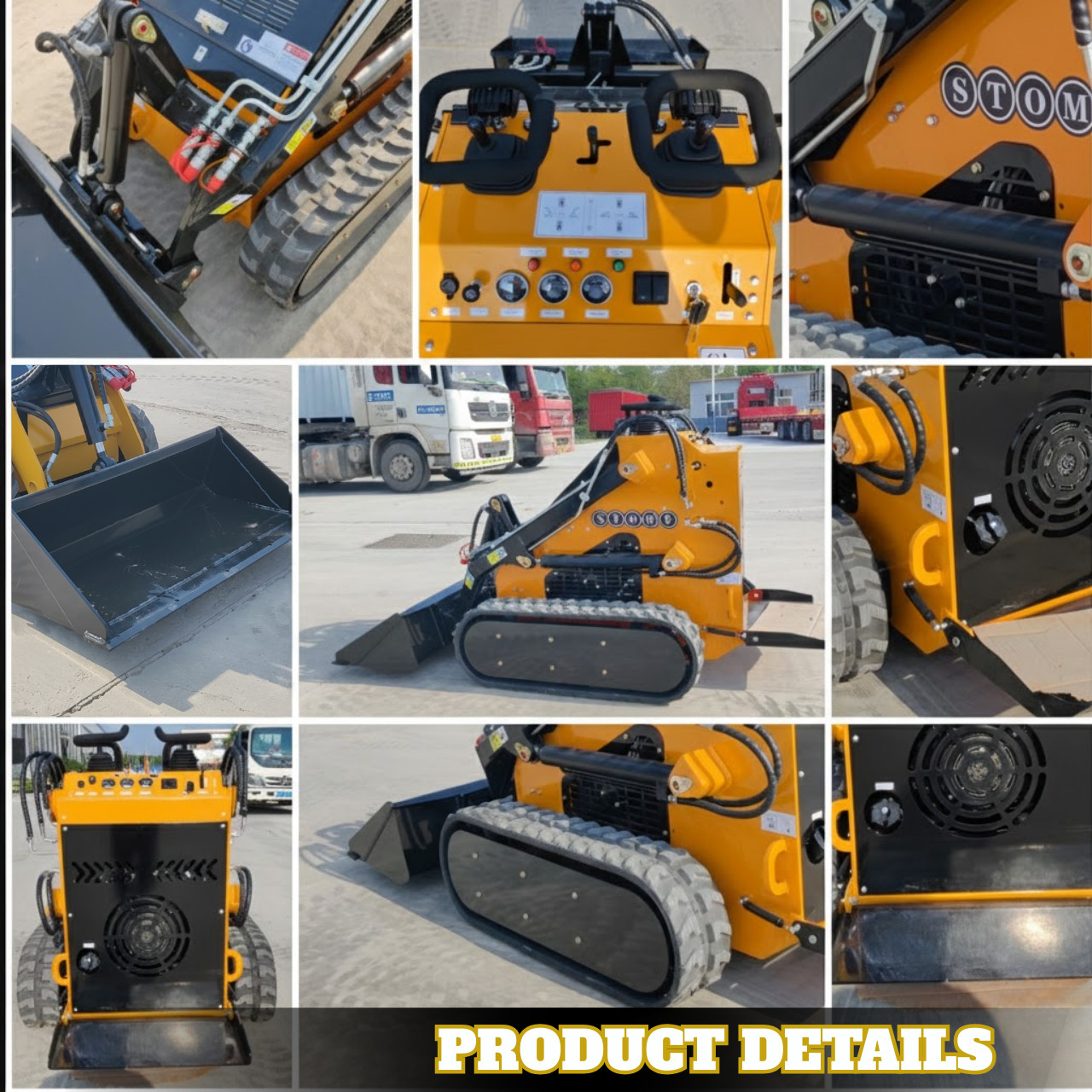 Free Shipping Mini Skid Steer Loader TYPHON STOMP 501 Compact Track 23.5 HP Gas