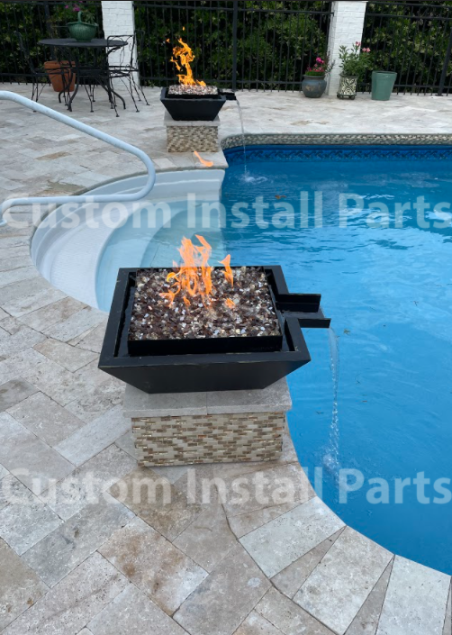 Fire Pit Water Bowl Firepit Fountain Outdoor Pool Deck Builder Series Propane