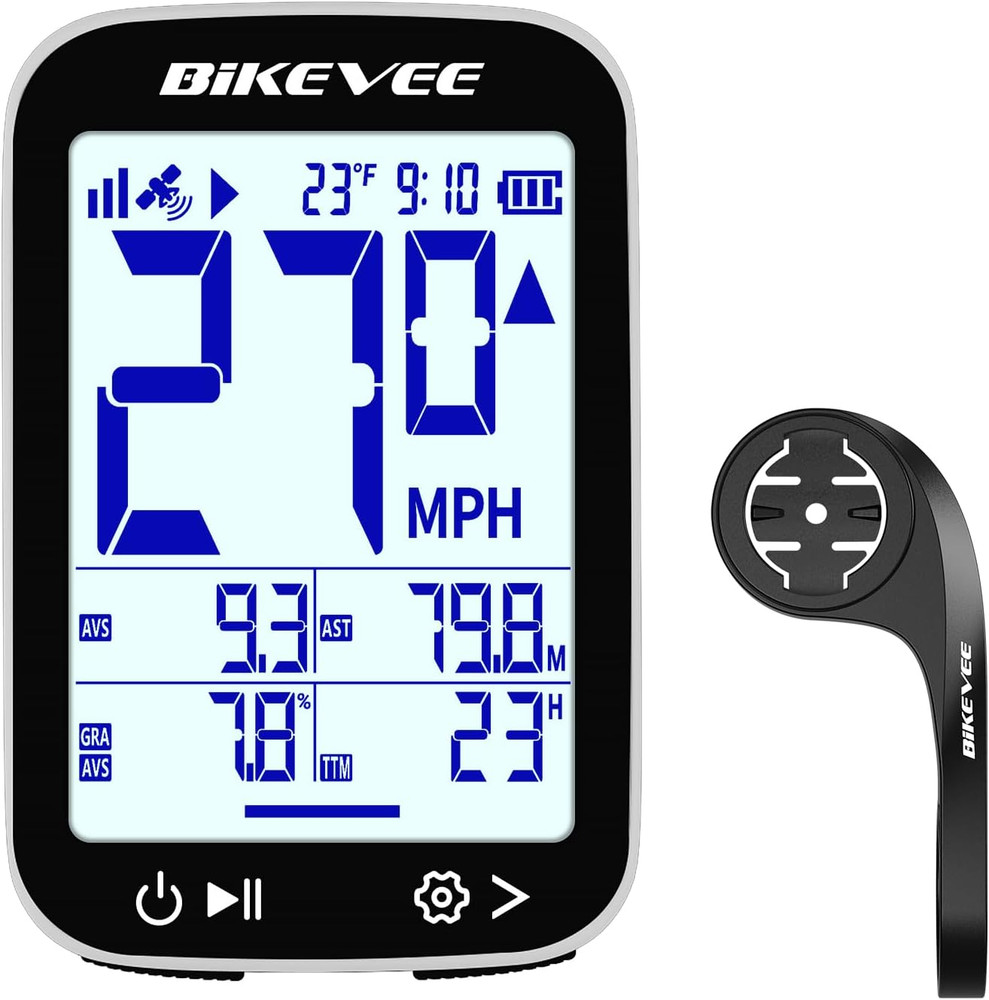 Bike Speedometer GPS Wireless Cycling Computer – Auto Start/Stop, Auto Backlight