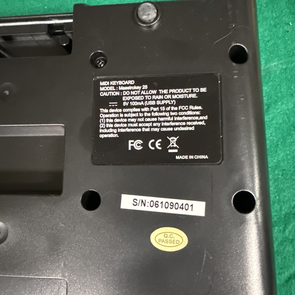 Artesia Pro 25 Key MIDI Keyboard Controller USB Compact Tested