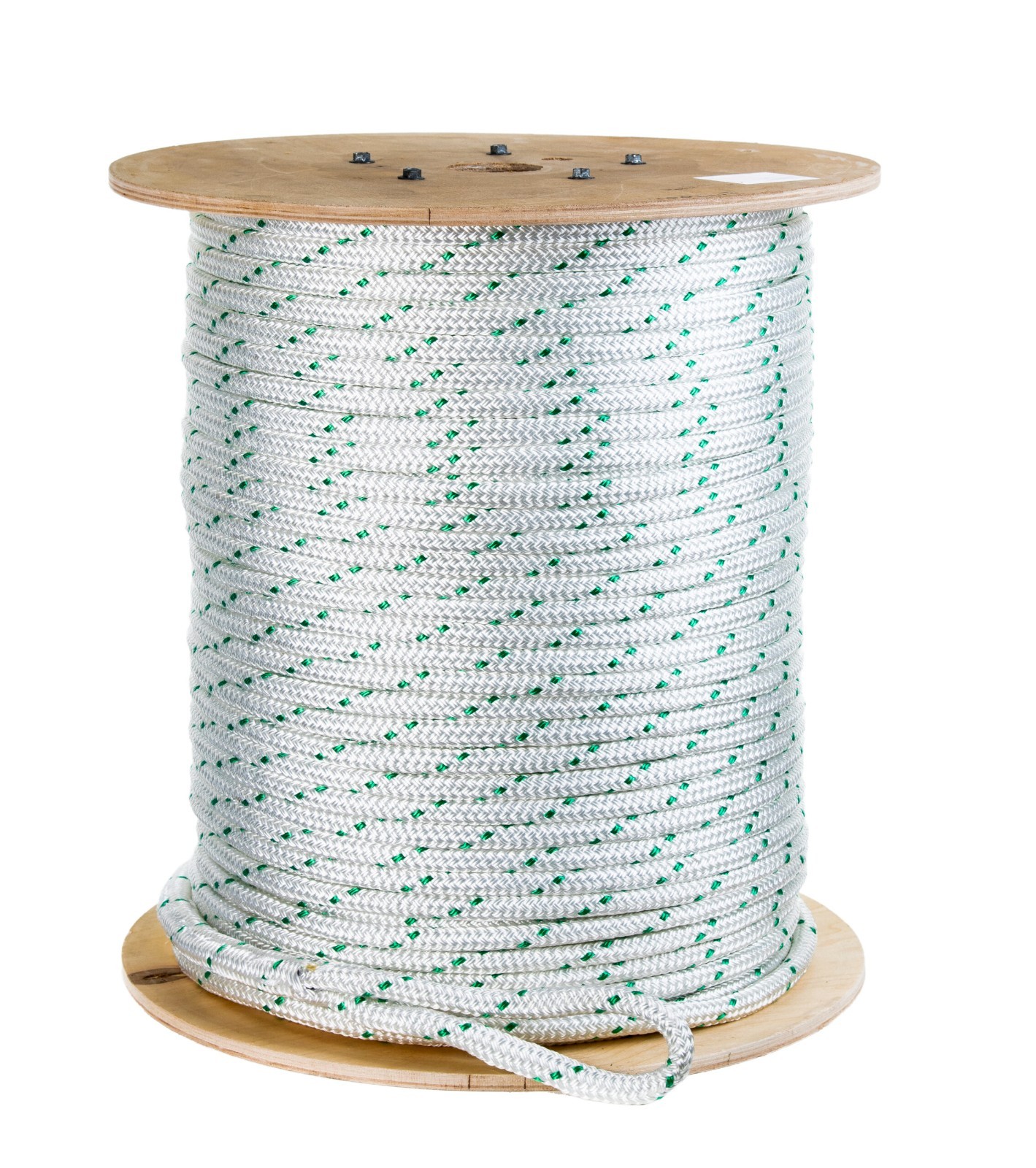 Erin Rope CDB120600 3/8"x600' White Composite Double Braid Pulling Rope