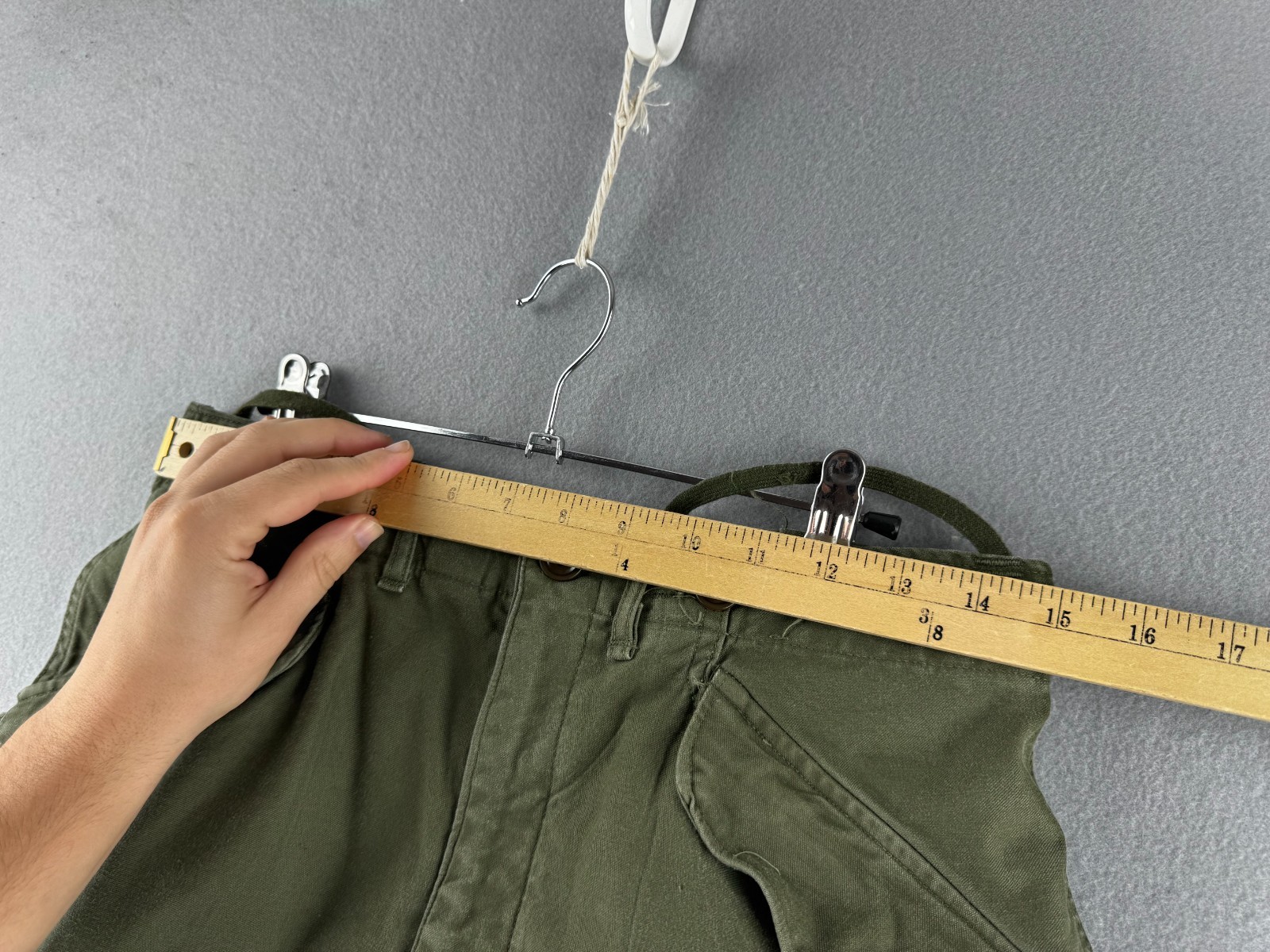 Vintage 50s Military Pants Mens 29x26 Korean War Cargo M-51 Field