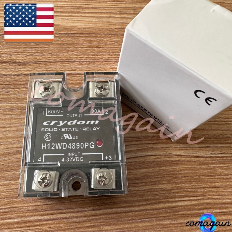Solid State Relay For Crydom H12WD4890PG Module 4-32VDC 90A Load 600VDC