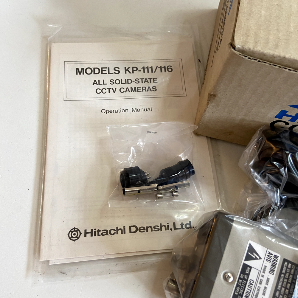 Hitachi CCD Camera Television KP-111U CCTV All Solid State with Manual xtra Part