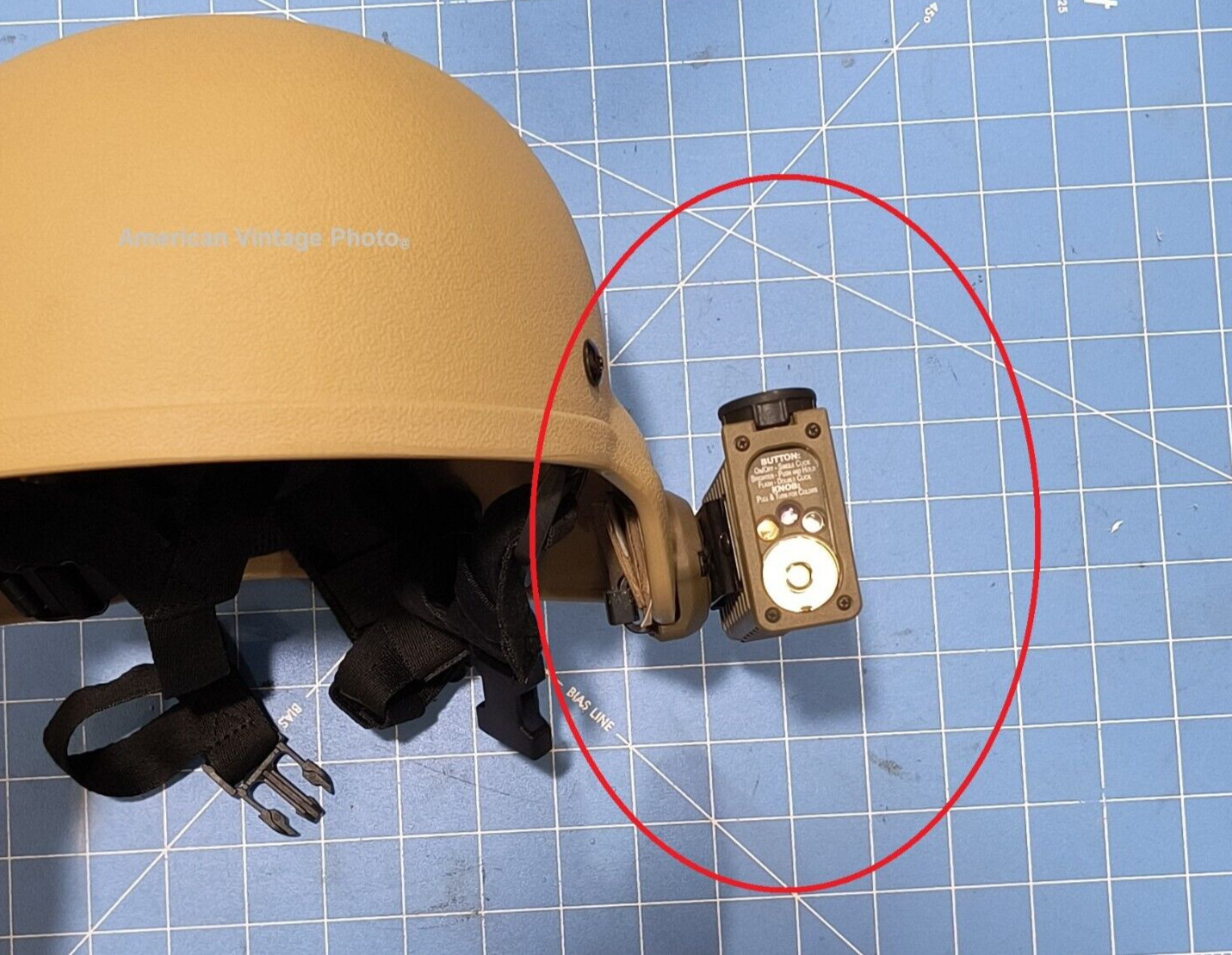 Flashlight Streamlight 14032 Sidewinder Flashlight & Mount 14055 Helmet USMC