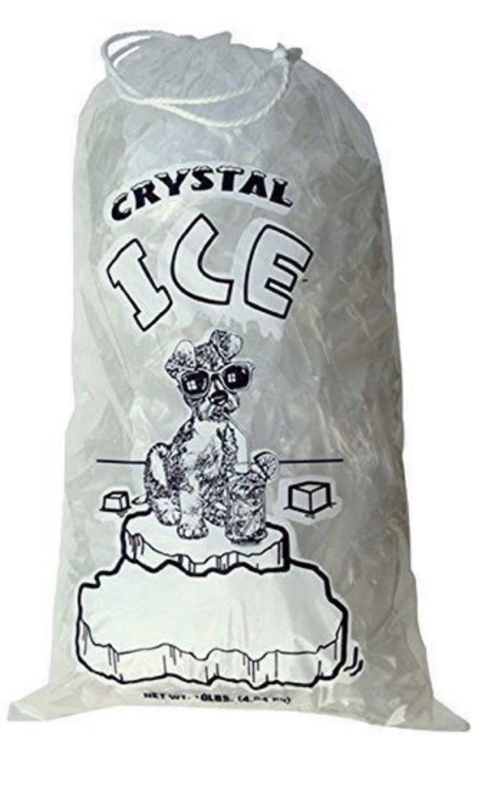 8 lb / 10 lb / 20 lb Ice Bags with Drawstring Commercial Grade Free Shipping