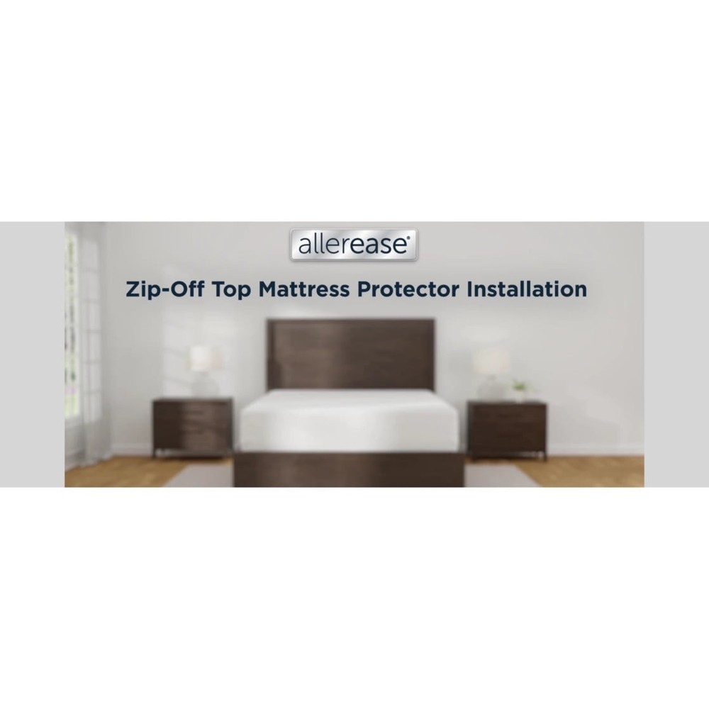 AllerEase Platinum Mattress Cover Protector, Full- ZipOff Top, Waterproof